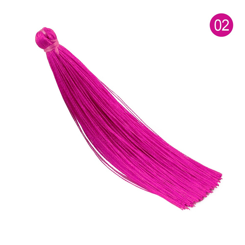 100 Stks/pak Zijde Kwastje Hanger Ketting Earring Bevindingen 90Mm Kwasten Voor Diy Sieraden Maken Accessoires Gemengde Kleuren: color 02