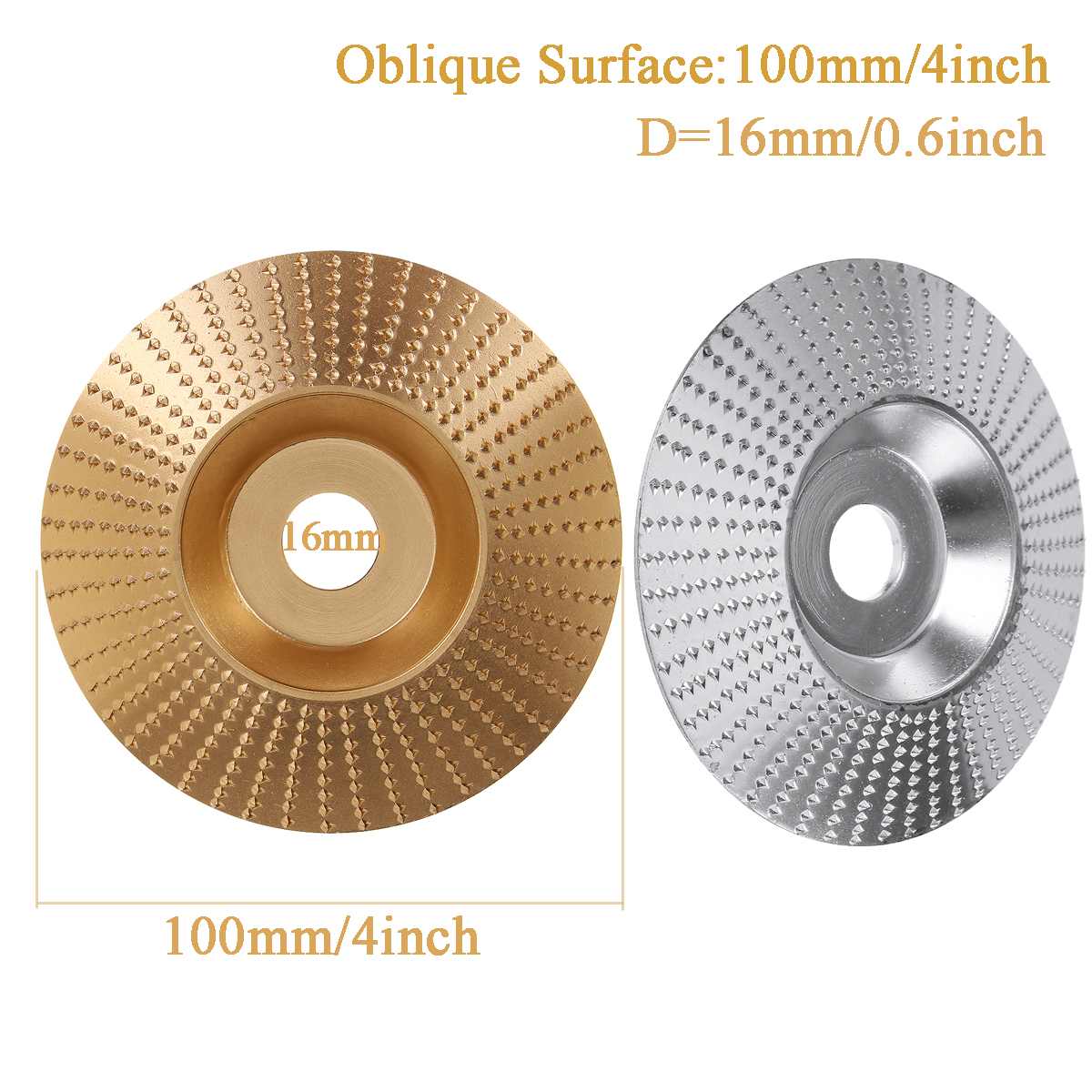 Wood Grinding Wheel angle grinder disc wood carving disc Sanding Abrasive tool 16mm Bore