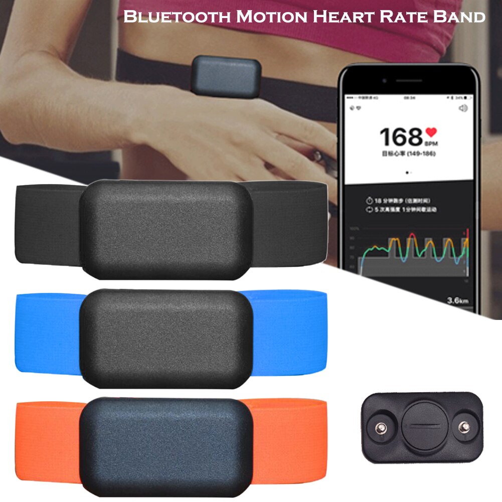 Heart Rate Monitor Sport Running Sensor Adjustable Chest Strap For Wahoo Garmin Polar Connected Outdoor Band