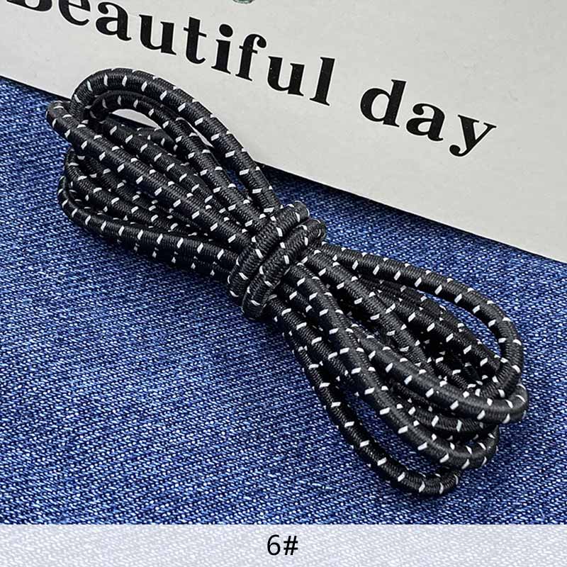 Cuerda Elástica reflectante de látex de 3mm, banda elástica luminosa para mochila de montañismo, cinturón decorativo, accesorios de ropa DIY: 6