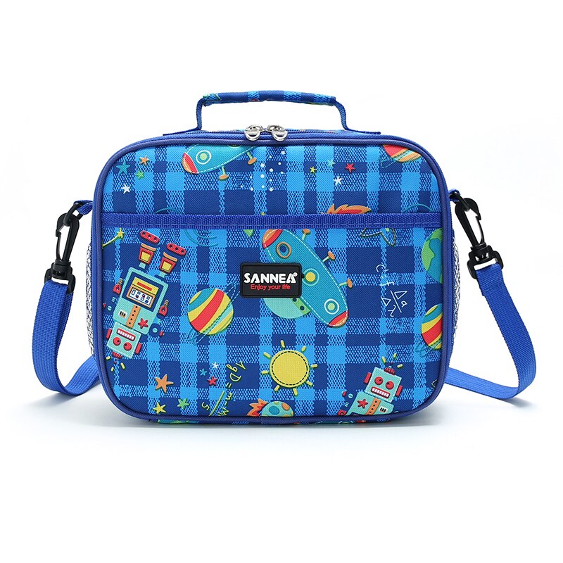 Insulated Kid Lunch Bag Box for Boys Girls Toddlers Children Thermal Cooler Food Picnic Pack, BPA Free: Blue