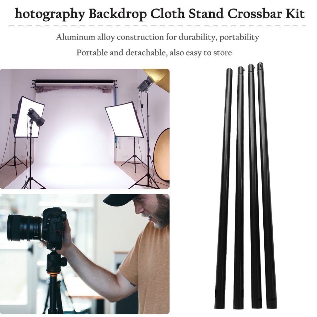 Support de fond 3m/10Ft Kit de support de fond Photo réglable arrière-plans de photographie Portable pour accessoires de Studio Photo