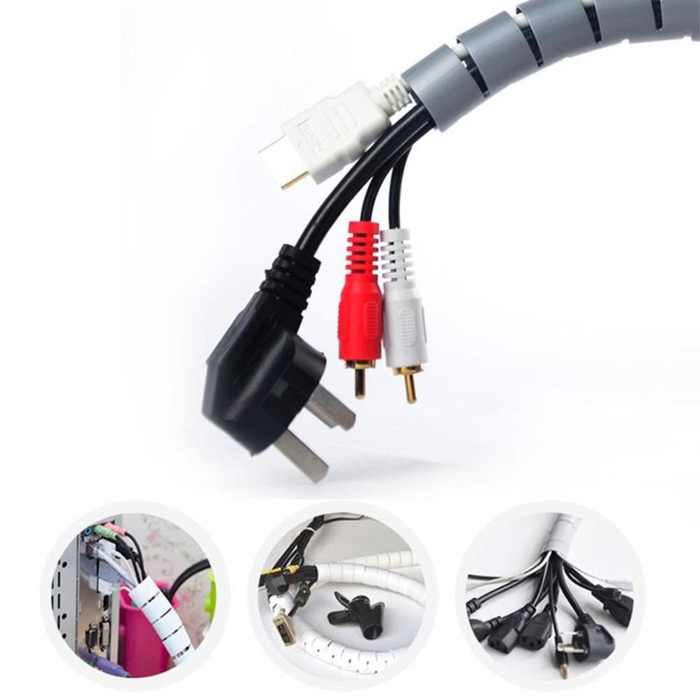 Cable Protector Cable Wire Winding Pipe Wrapping Wire Organizer Sheath Tube Pe Cable Sleeve Harness Hose Wound Tube