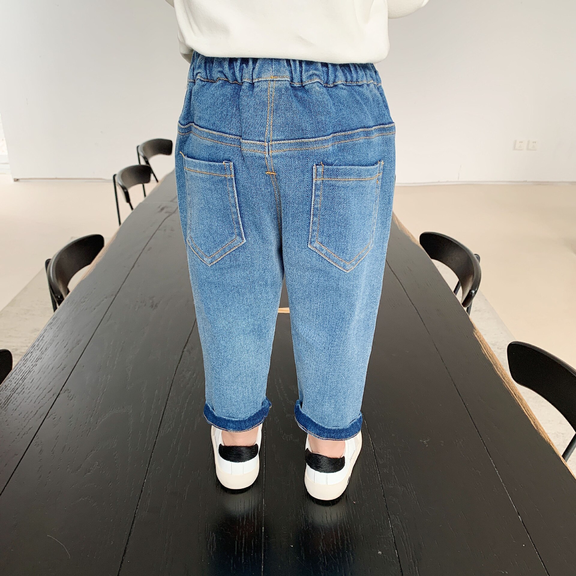 Pantalones vaqueros ajustados para niños y adolescentes, ropa de , primavera y otoño,