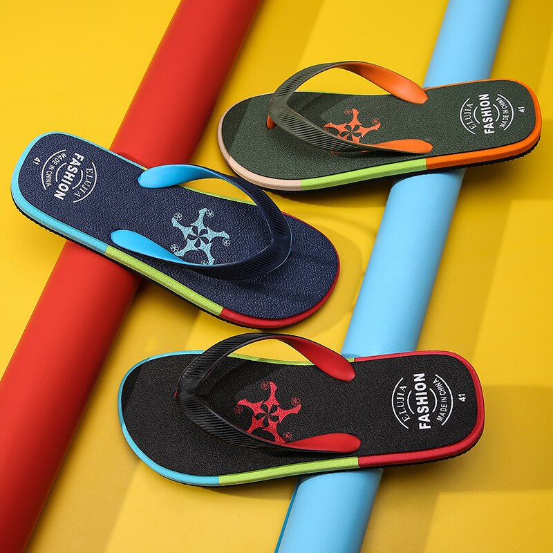 Sommer Regenbogen Blau Männer Hausschuhe aufbringen Druck Nicht Unterhose Herren kippen-Flops Bequeme Müßiggänger Schuhe Zapatos hombre