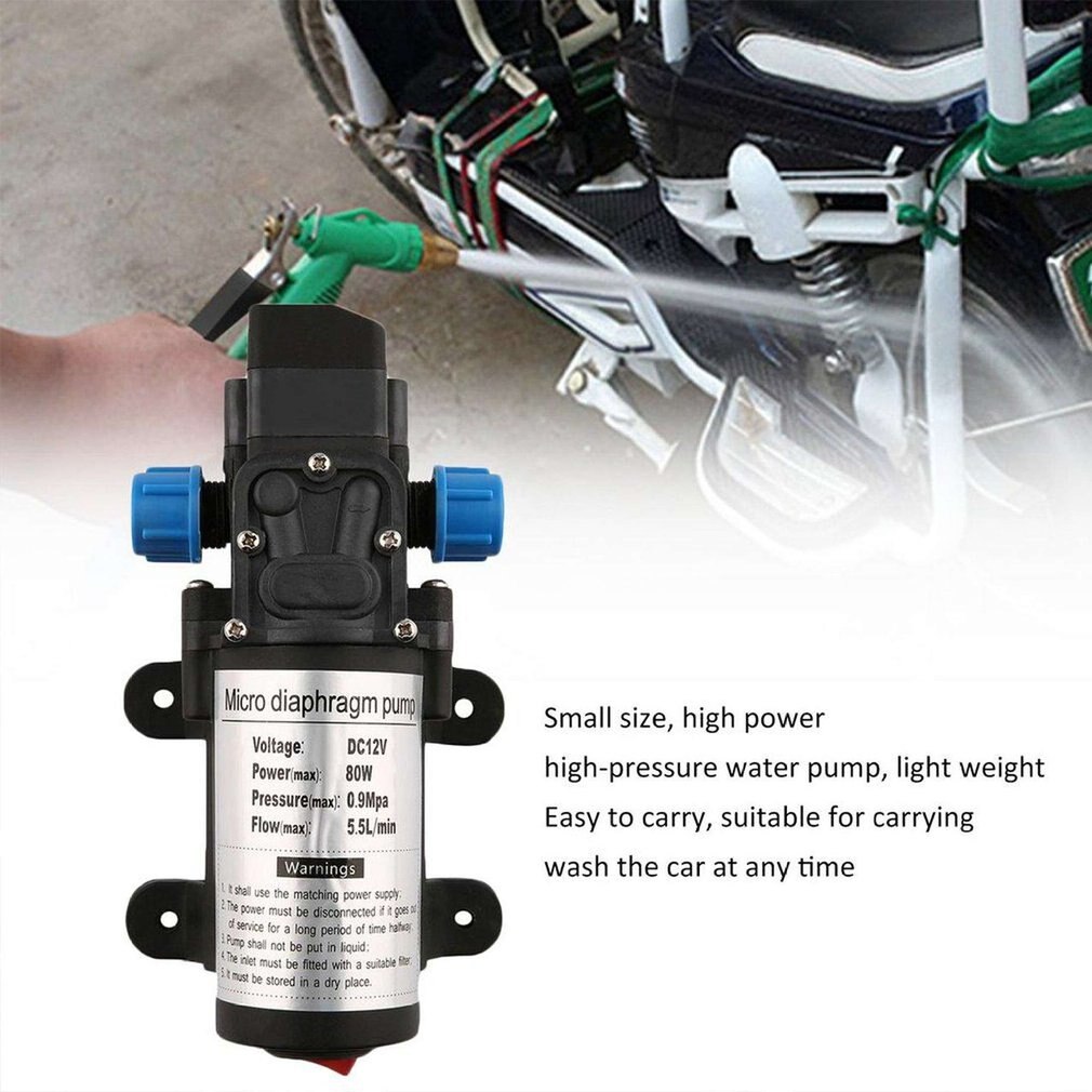 Portable High Pressure Electric Water Pump Miniature Semi-open Impeller Pipeline Pump Electric Pipeline Water Pump