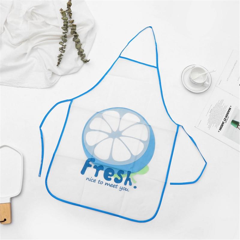 1 Uds. Delantal para mujeres delantal de fruta bonito sin mangas impermeable y a prueba de aceite delantal cocina utensilios de cocina