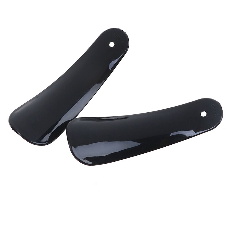 2Pcs/Lot Plastic Pro Shoe Horn Lifter Flexible Sturdy Slip Shoe Horns Spoon Shape Shoehorn Shoe Accessories Black