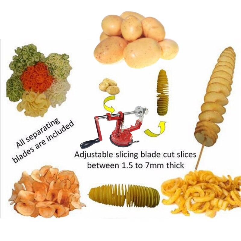 Hochwertige Edelstahl Handbuch Kartoffelchips Maschine Kartoffelschäler Schneiden Kreative Heimat Küche Kartoffel Hobel Cutter Bar