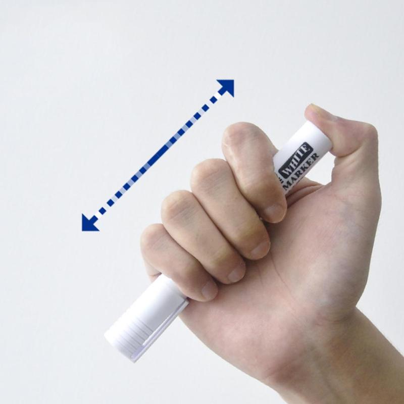 1pcs Metal Waterproof Permanent Marker Pen White Ink Oily Blackboard Pens Supplies Teacher Marker Pen Quick-drying For Scho N9N3