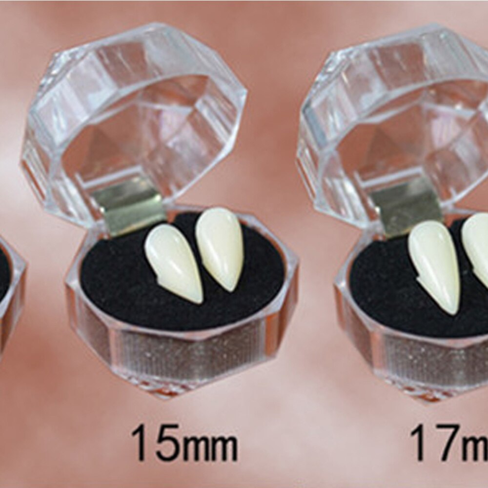 8 stk og holdbare halloween fest rekvisitter kostume kugle alve ører vampyr tænder