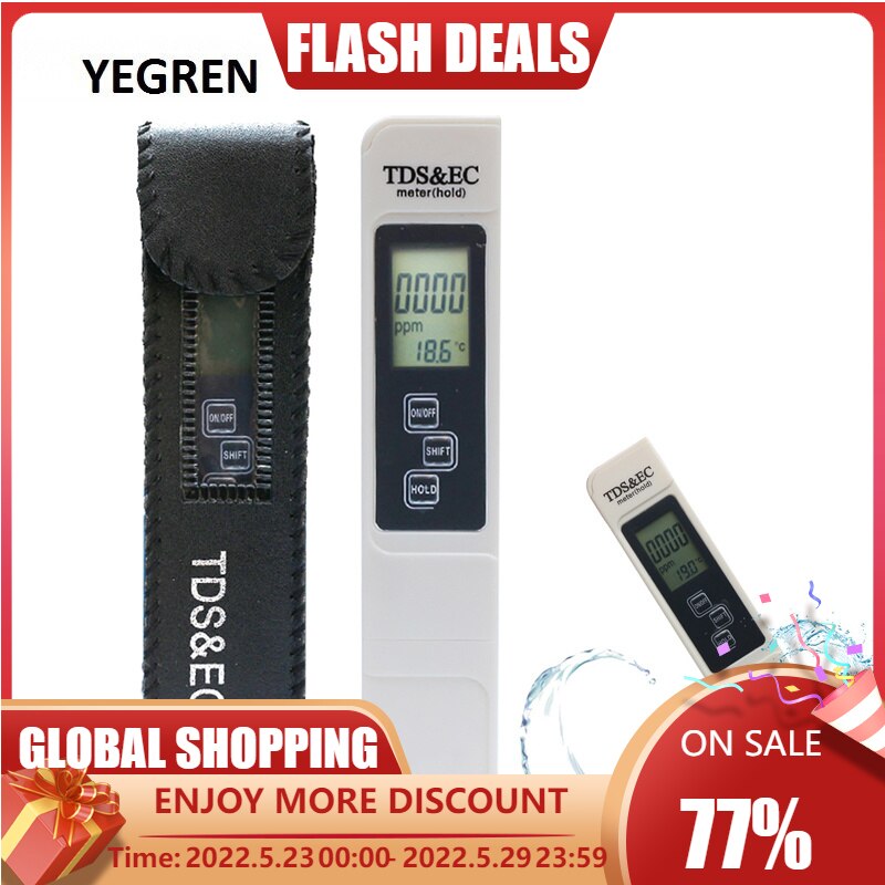 Stylo compteur de Concentration TDS, testeur de conductivité ce, Portable, moniteur de de l'eau pour l'eau potable