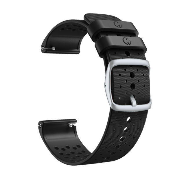 Silikone smartwatch-rem til polar vantage m rem til armbånd, udskiftning af armbånd, easyfit armbåndstilbehør: Hvid sort