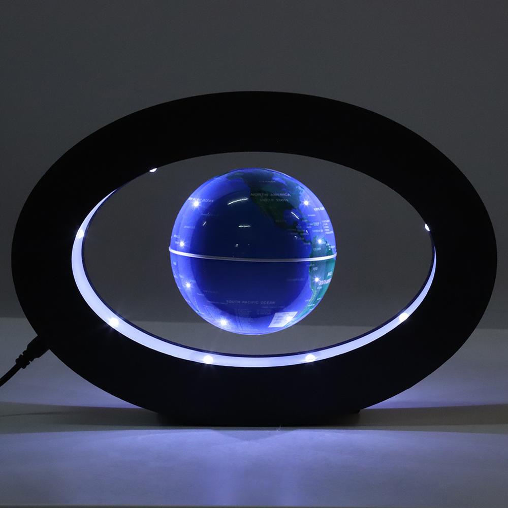 Elektronische Anti Zwaartekracht Globe Magnetische Levitatie Zwevende Globe World Map Led Light Kinderen Leren Home Decor Verjaardag
