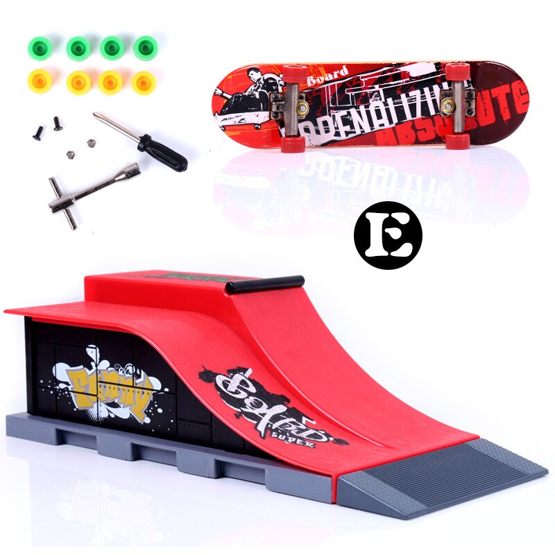 Finger deskorolki Skate części rampy zestaw zabawka pełne rowerowe palce Sport treningowy podstrunnica zabawki Skate Park Ramp zabawka dla dzieci: 113-E