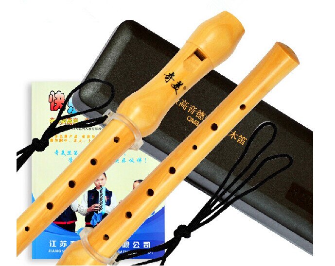 Grabadora de madera de estilo alemán, clarinete chino Dizi de 8 agujeros, flauta de madera de arce de tono alto, instrumento musical con tecla C