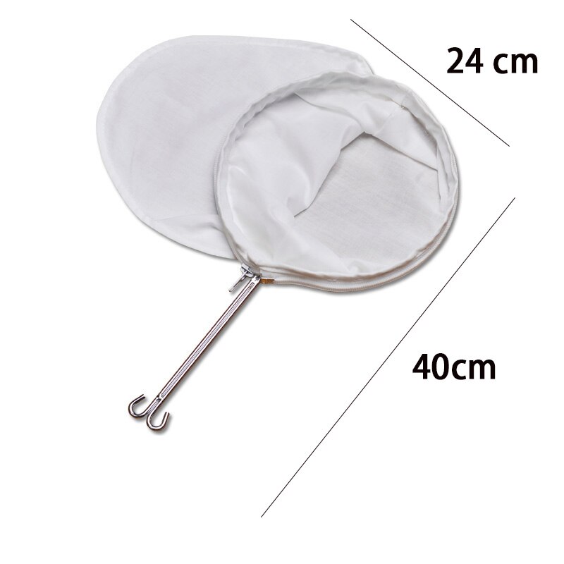 Yolife Milk Tea Filter Bag with Handle Coffee Cotton Cloth Strainer Tea Infusers for Loose Bubble Tea Mesh Strainer Colander: Yellow