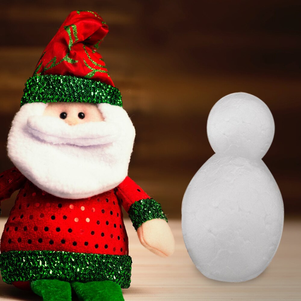 4 Pcs Durable Portable Snowman Shape Model Styrofoam Crafts for Men Children