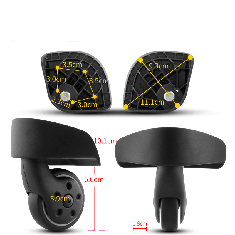 Suitable For Samsonite Suitcase Wheel Replacement Trolley Case Pulley Suitcase Casters Durable Password Box Wheel Repair Parts
