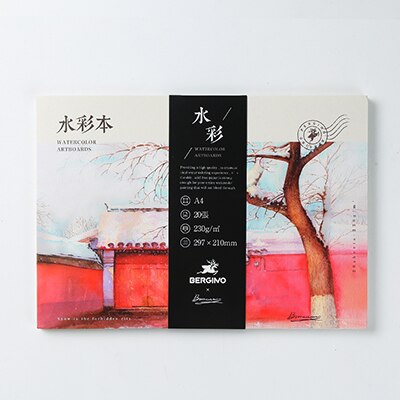 A3/A4/45 Painting Paper For Kids Watercolor Sketchbook School Hand Painted Book Drawing Artist Student Art Supplies Stationery: A4