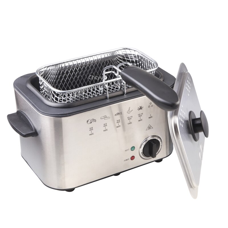 Verbeterde Stijl Kleine Elektrische Friteuse Huishoudelijke Zuinige Commerciële Multifunctionele Elektrische Friteuse Friteuse Elektrische Verwarming Pot
