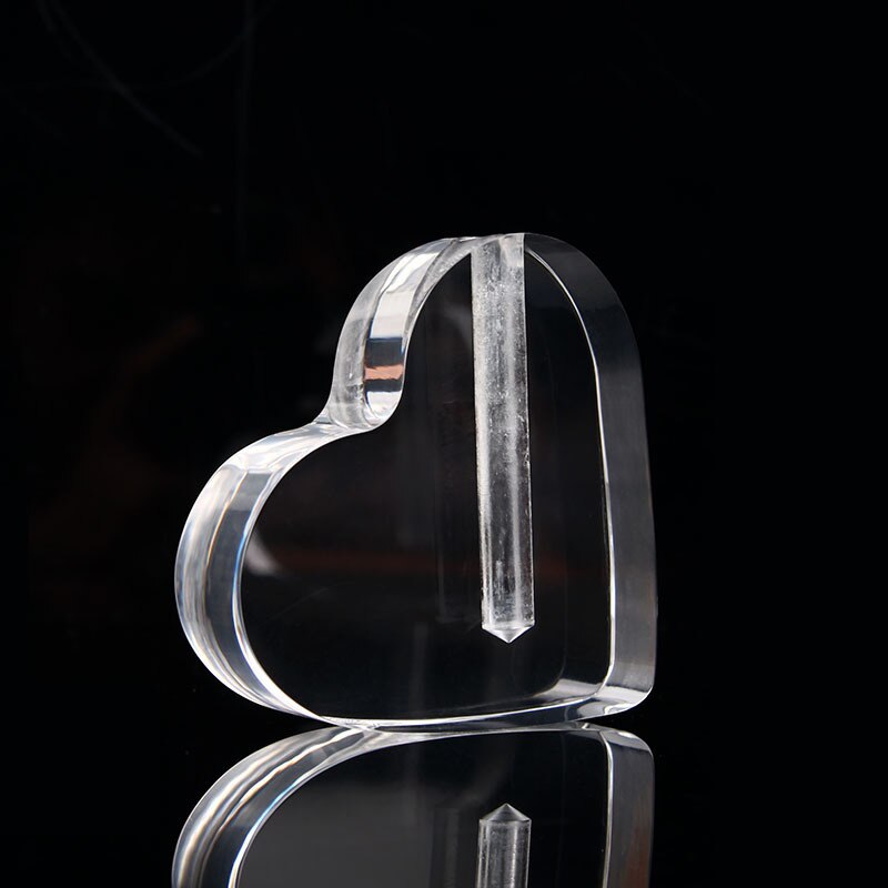 Rose Heart-shaped Display Stand - Acrylic plexiglass flower vase