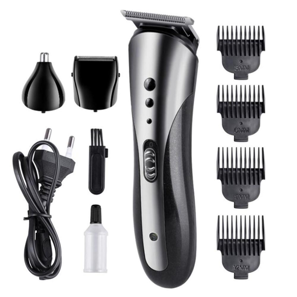 Kemei trimmer genopladelig elektrisk barbermaskine mænds skæg barbermaskine elektrisk multifunktionel hårklipper sæt: Default Title
