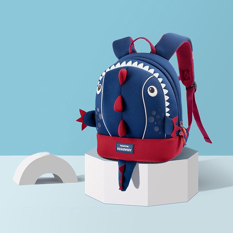 3D Cartoon maternelle sacs d'école mignon Anti-perdu enfant en bas âge sac à dos cartable bébé sacs pour âge 0-4 enfants enfants sac: Navy Blue