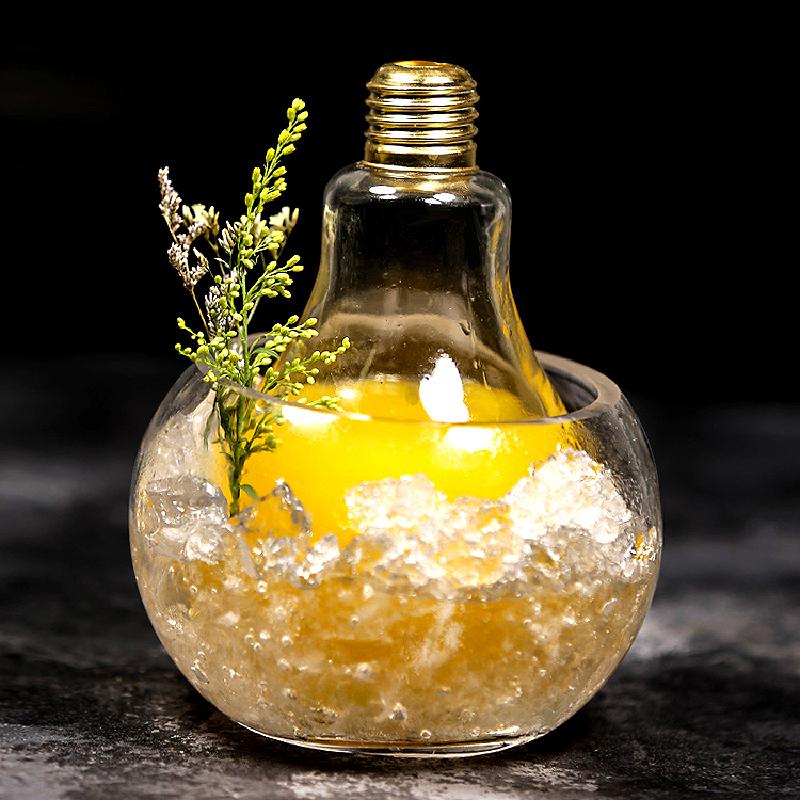 Copa de cristal sin plomo para cóctel, Copa triangular de cristal con forma de molecula de cristal, copa de Martini, serie ambassadora