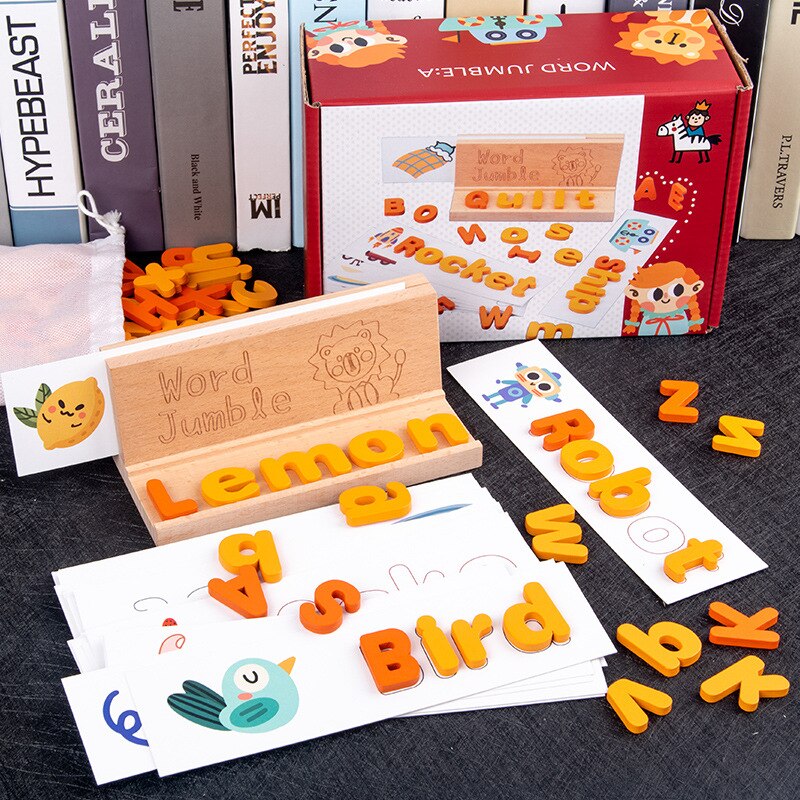 Preschool Kids Educativos Engels Woord Woordenschat Flash Card Baby Leren Educatief Abc Brief Tafel Spel Puzzel Speelgoed Kinderen