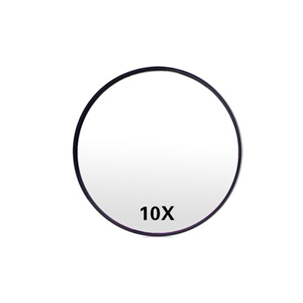 22- lichts led make-upspiegel touchscreen tafel desktop maak  up 10x vergrotende spiegels led cosmetische ijdelheid verstelbare spiegel: Zwart vergrootglas