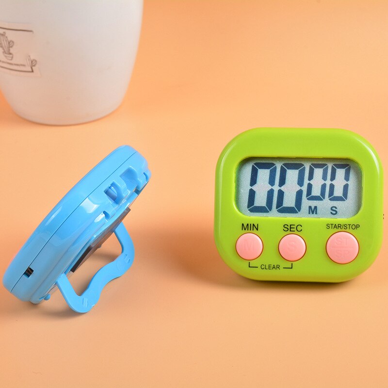 Kitchen Timer Positive Negative Baking Timer Reminder Timing Big Loud Alarm Magnetic LCD Display Large Screen Electronic Timer