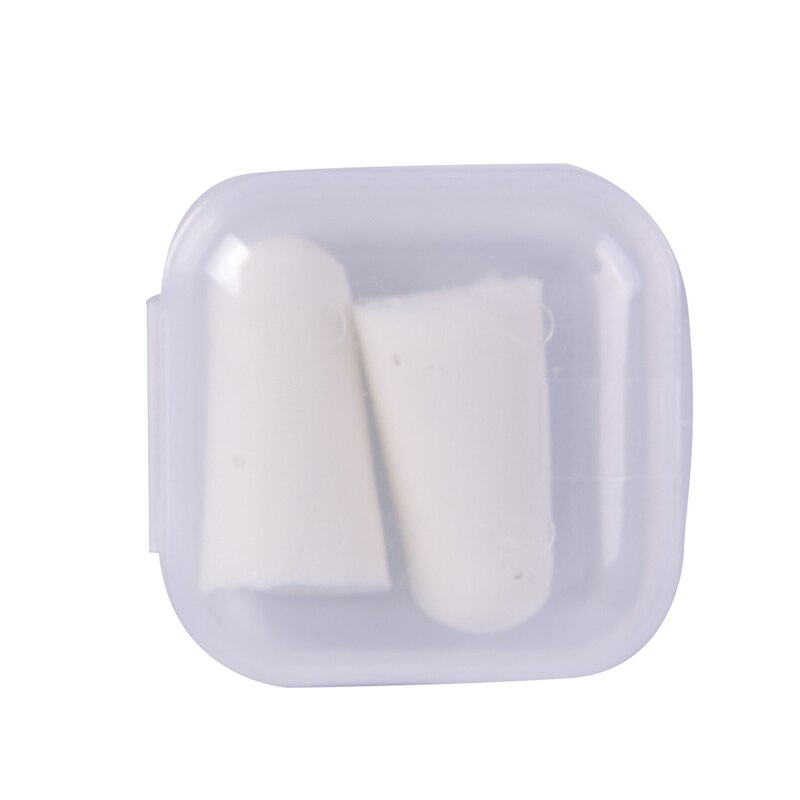 1/2/5/10pair Foam Ear Plugs Sound insulation ear protection Earplugs anti-noise sleeping plugs soft noise reduction: 1box white
