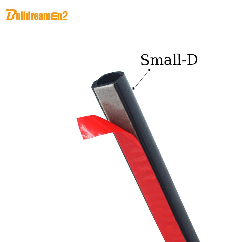 Buildreamen2 1000 CM 400 "D Vorm Afdichting Strip Afdichting Lawaaibeheersing Trim Vervanging Voor Truck SUV Auto Motor Deur achterklep