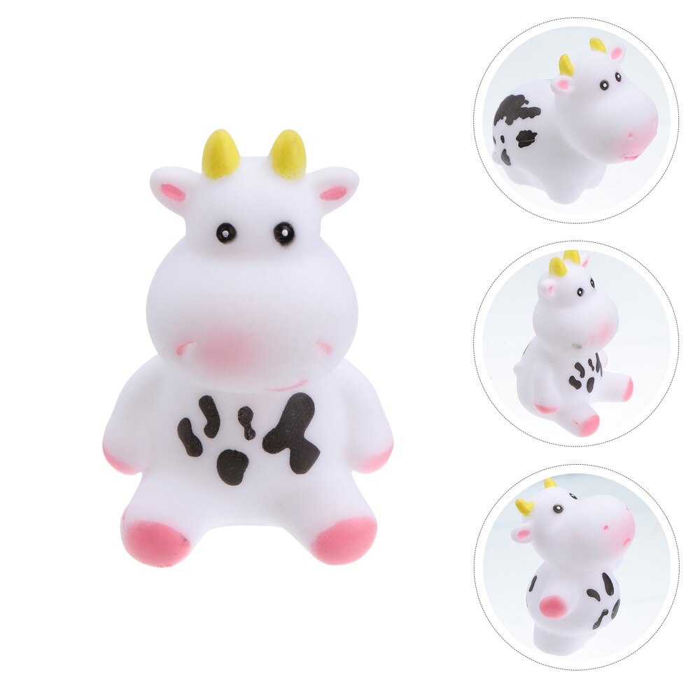 Muñeco de vaca para baño de bebé, juguete para ducha, bañera, 5 uds.