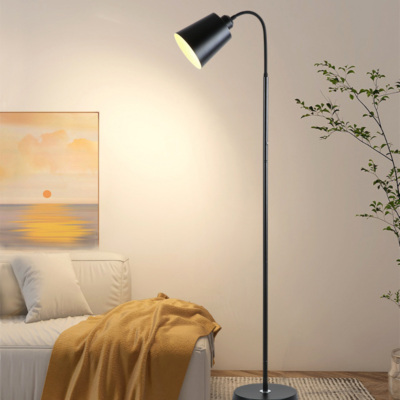 Moderne gulvlampe justerbar svanehals led sofa gulvlamper jernmaling gulvlampe hotel stue soveværelse