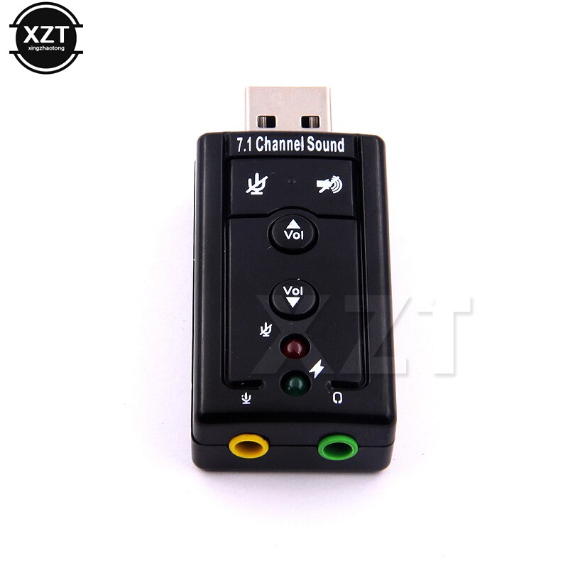 7.1 placa de som usb externa usb para jack 3.5mm fone de ouvido adaptador de áudio microfone placa de som para mac win compter android linux