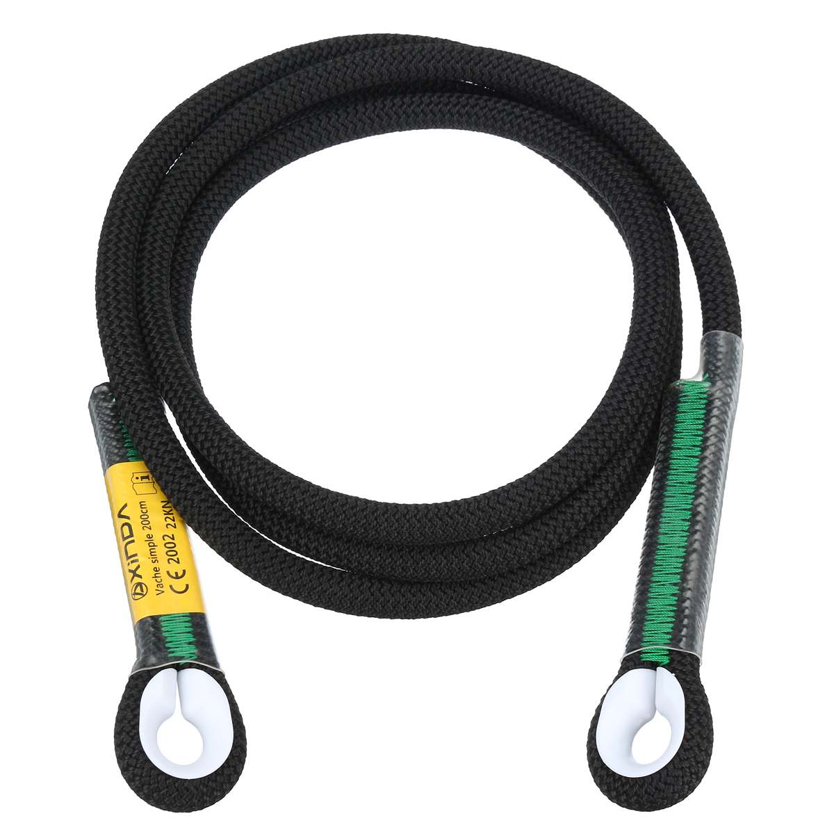 Climbing Outdoor Safety Rope Cord Tree Rescue Rock Rappelling Gear Sports Mountaineering Accessories Lanyard Tools 60-200cm: 200CM