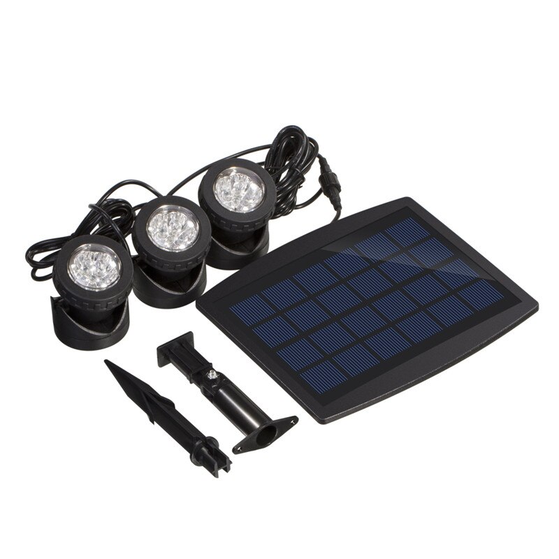 Led vedenalainen vedenpitävä valkoinen rgb spottilamppu aurinkovoimalla  ip68 sukellusvene projektorin valo puutarhalampi allassäiliön koristeluun