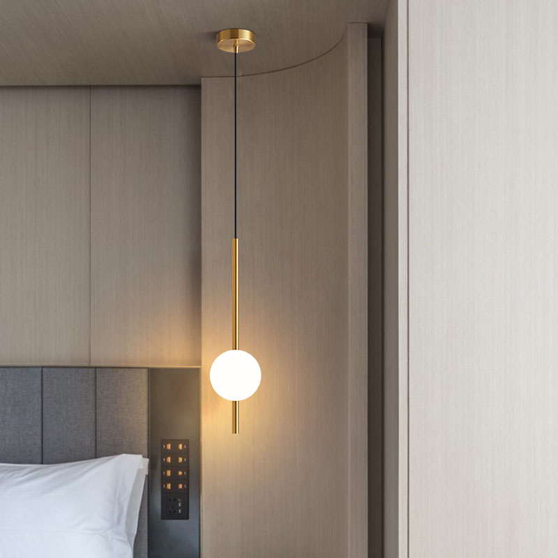 Nachttisch-Pendelleuchten für Schlafzimmer, nordische Pendelleuchte für TV-Hintergrund, Kücheninsel, Restaurant, Esszimmer, LED-Beleuchtung
