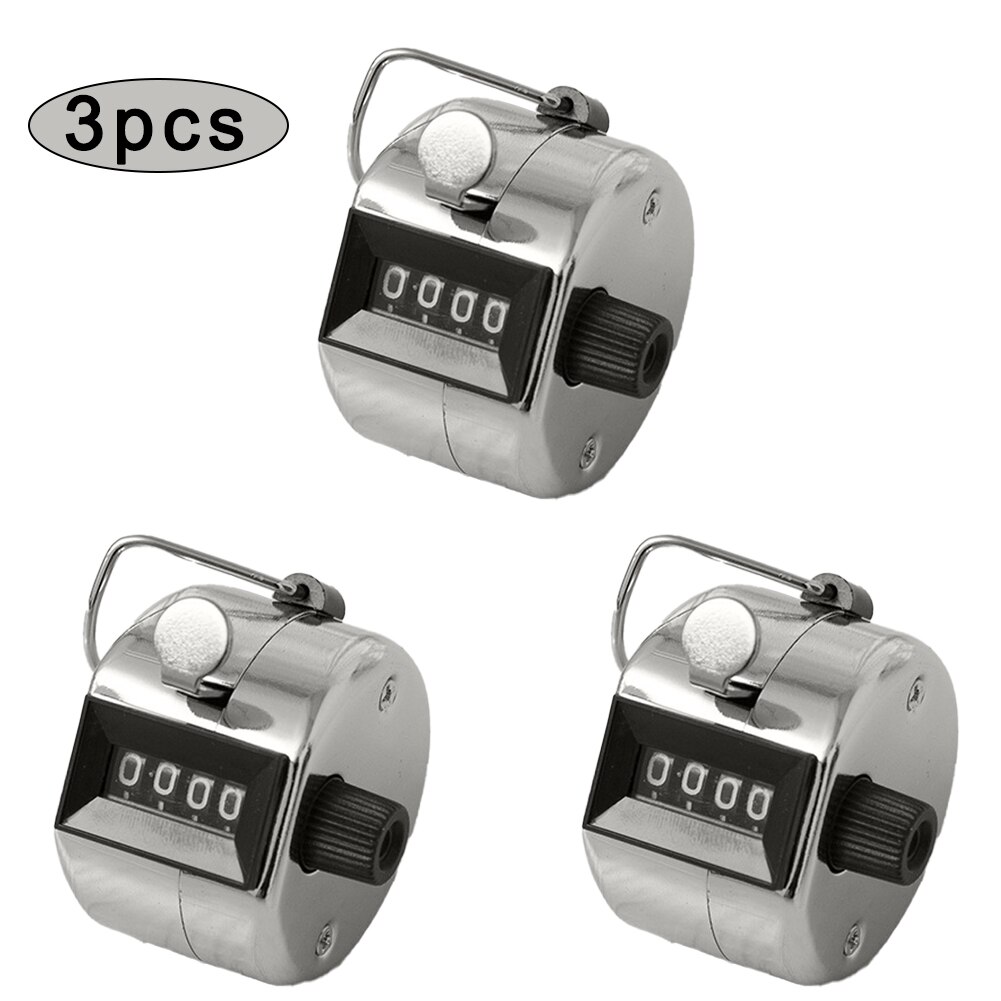 3Pcs Mini Counter Hand Held Clicker 4 Cijferige Pl... – Grandado
