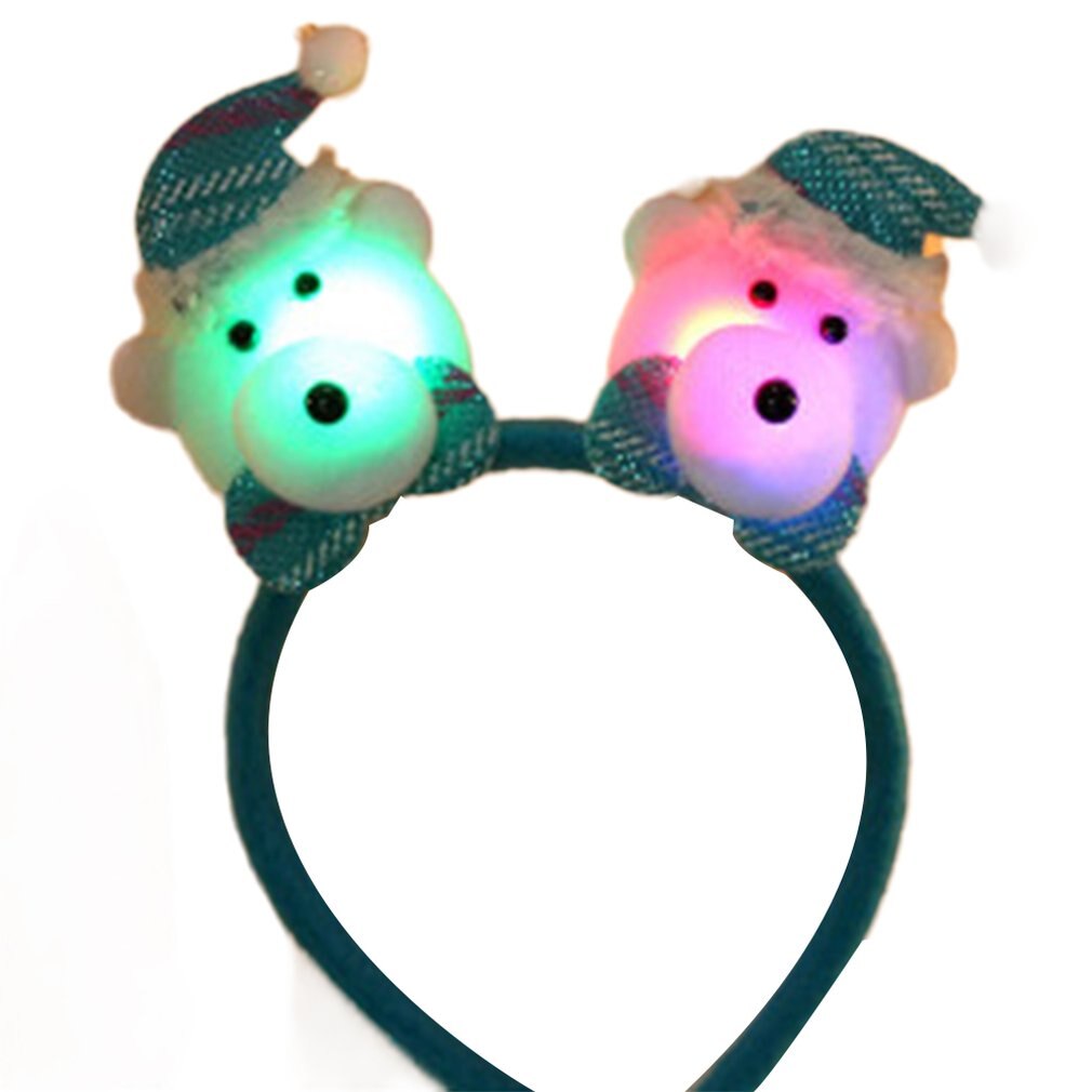 1pcs Christmas Headband Hair Accessories Deer Ears For Kids Adult Christmas Party Deals Santa Xmas Hair Band Clasp Headwear: Style19