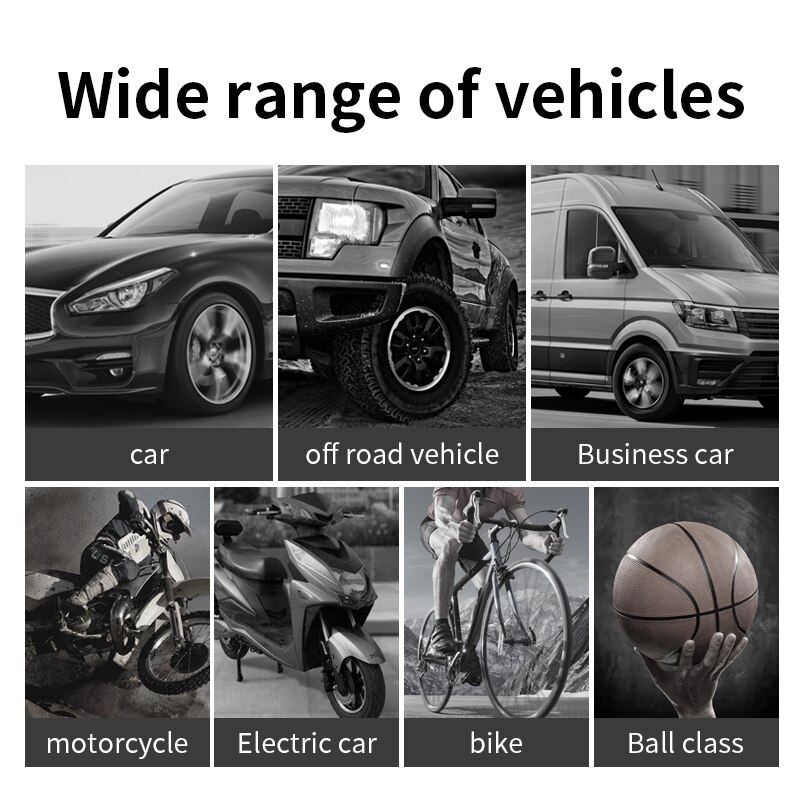 Digital LED Smart Cars Air Compressor Pump Portable Handheld Car Tire Inflator Electric Air Pump 150 PSI Repair Tool Accessories