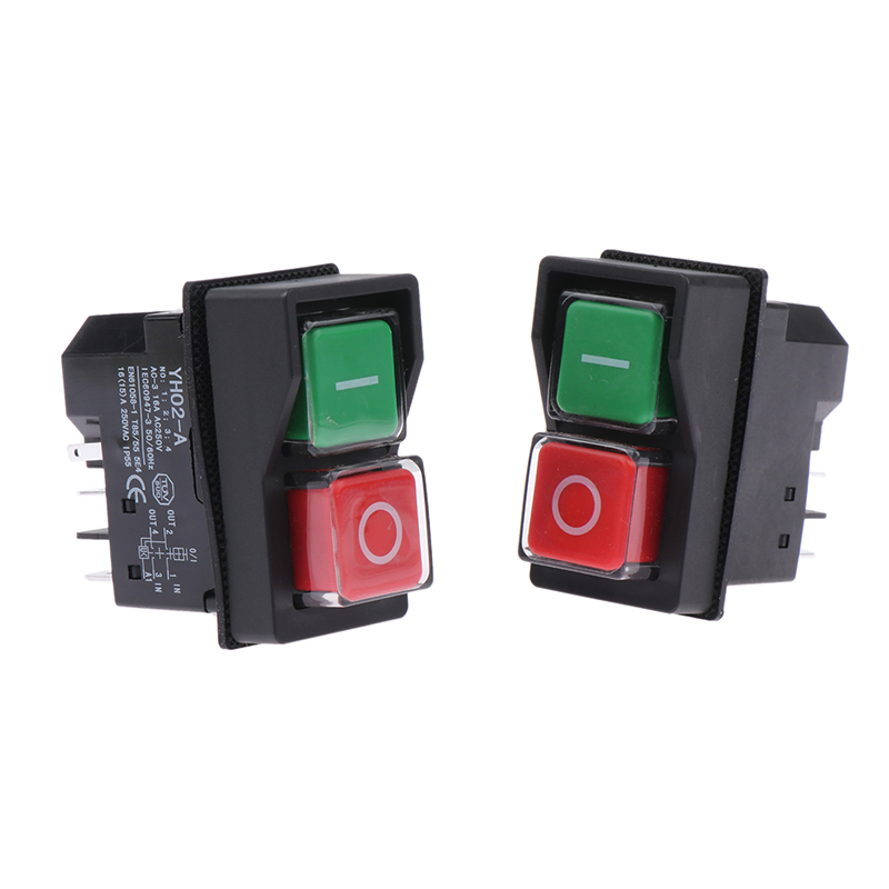 Commutateurs à bouton-poussoir électromagnétiques, équipement de machine-outil de démarrage, interrupteur étanche, sécurité de sécurité, IP55, Ksat 28A, 1PC