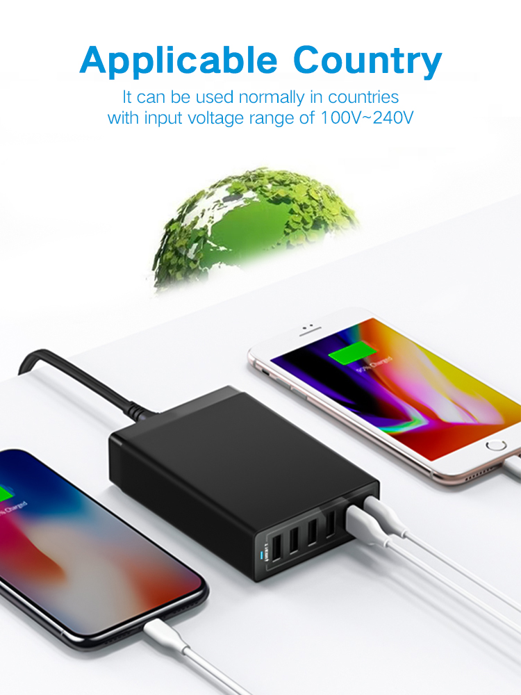 65W 10 Usb Fast Charger For Iphone 11 12 13 14 Pro Max PD Carregador Tipo C Cargador Turbo 60w 50w 40w Mobile Phones Accessories