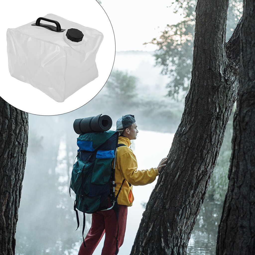 Collapsible Water Container Food Grade Water Storage Carrier Jug Outdoor Emergency Camping Hiking Water Container