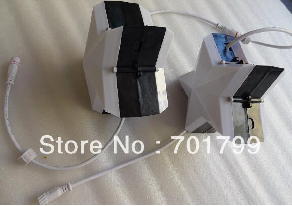 DC12V WS2811 star type pixel module,6pcs 5050 SMD rgb led inside,2.88W,IP68,DOUBLE sides;200mm diameter;milky cover