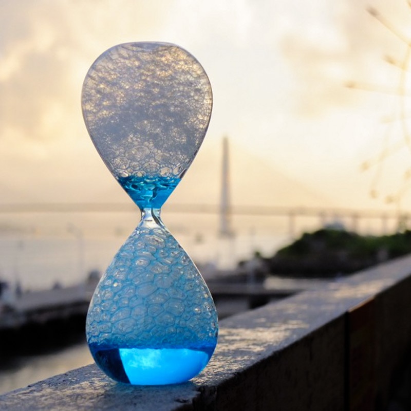 Vloeibare Druppel Zandloper Art Decoratieve Zandloper Sablier Liquide Bubble Woondecoratie Accessoires Ornamenten Thuis SL-QP