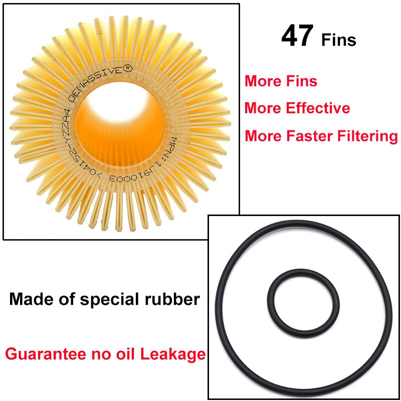 Oil Filter 04152-YZZA4 For Toyota Land Cruiser Tundra / Lexus LX570 IS F 5.7L 4.7L 4.0L Engine