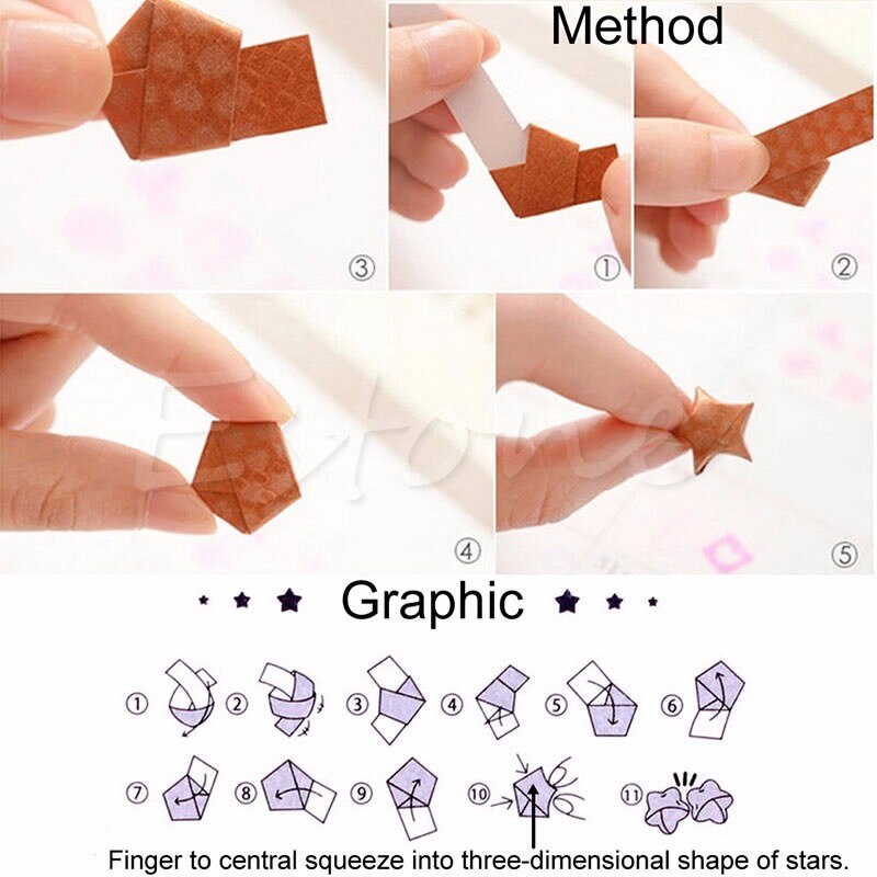 150X Glow In Dark Lucky Star Origami Vouwen Plastic Strip Papier Klavertje Vier